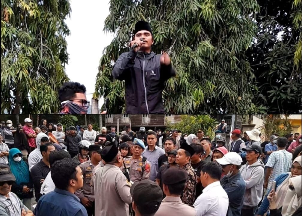 *Aksi Tolak Tambang Emas di Enrekang Memanas, Kapolres Temui Massa di Depan Polres*