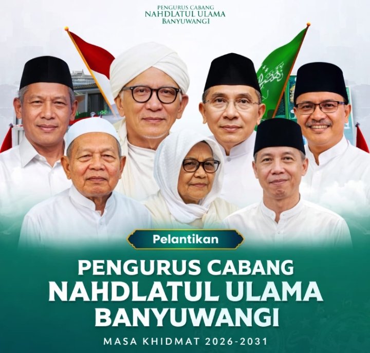 PCNU Banyuwangi Resmi Dilantik Sabtu, KH Fachruddin Mannan Pimpin Syuriyah