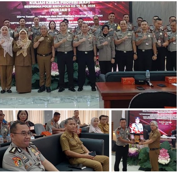 Sespimma Polri Angkatan 75 Gelar KKP di Dinas Tanaman Pangan Jabar, Bahas Ketahanan Pangan Jagung
