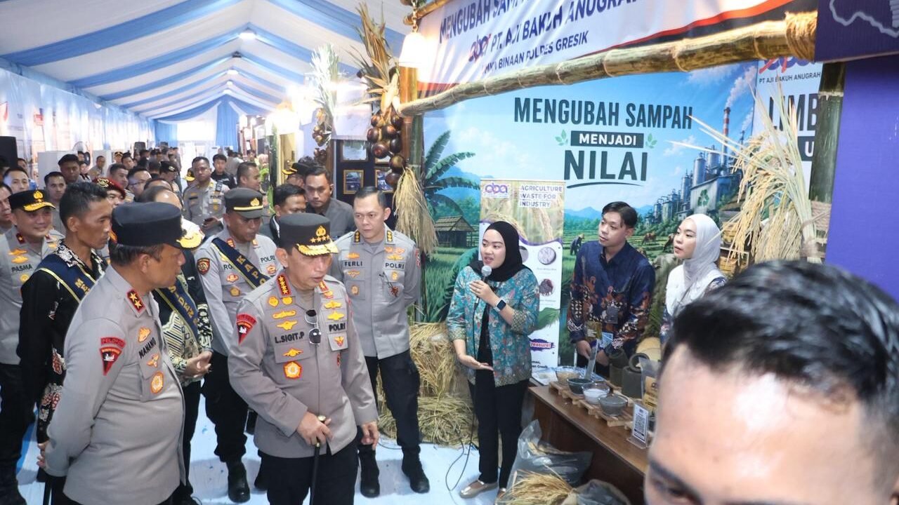 *UMKM Binaan Polres Gresik Olah Limbah Pertanian Tembus Pasar Mancanegara*