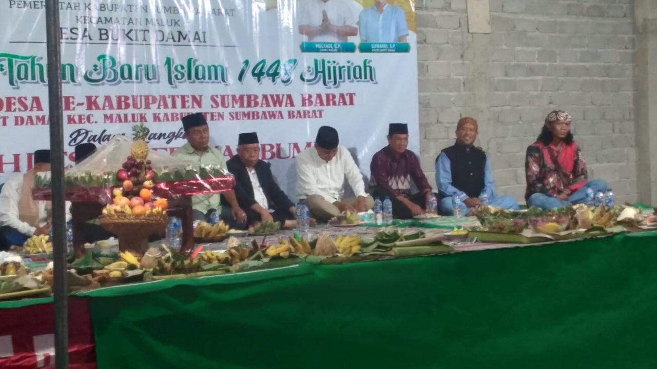 Selamatan Desa se-kabupaten Sumbawa Barat didesa bukit damai kecamatan maluk kabupaten Sumbawa Barat dalam rangka sedekah desa dan sedekah Bumi