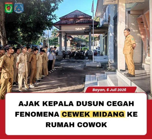 Ajak Kepala Dusun, Cegah Fenomena Cewek Midang ke Rumah Cowok Lombok Utara NTB.