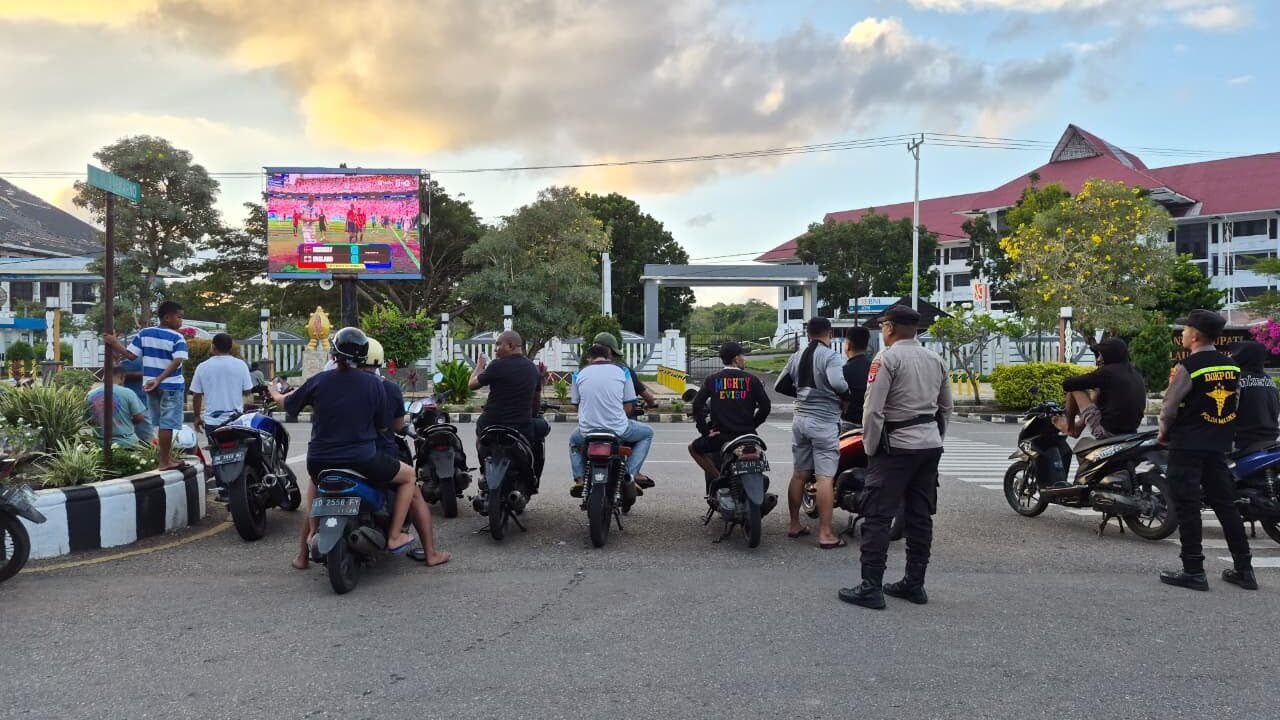 Polres Tanimbar Perketat Pengamanan Nobar Piala Dunia 2026, Situasi Tetap Kondusif