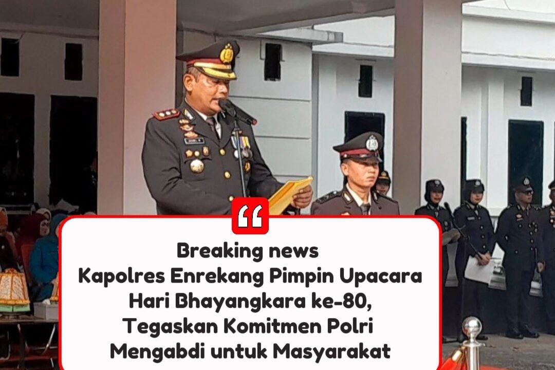 Kapolres Enrekang Pimpin Upacara Hari Bhayangkara ke-80, Tegaskan Komitmen Polri Mengabdi untuk Masyarakat