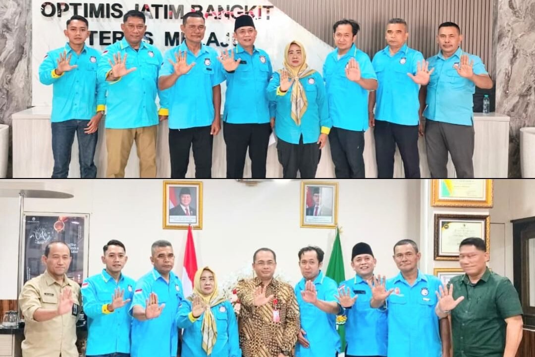 BAKORNAS GMDM DPD PROVINSI JAWA TIMUR AUDENSI KE BAKESBANGPOL. PERGERAKAN P4GN DALAM PENCEGAHAN & REHABILITASI KORBAN ANAK DIBAWA UMUR.