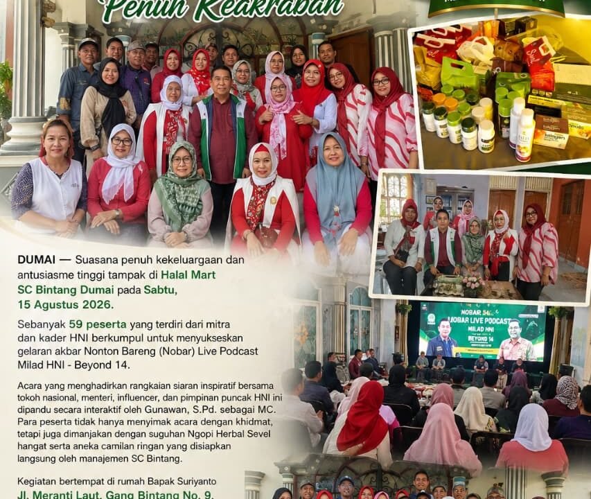 Semarak Milad HNI ke-14: Halal Mart SC Bintang Dumai Sukses Gelar Nobar “Beyond 14” Penuh Keakraban