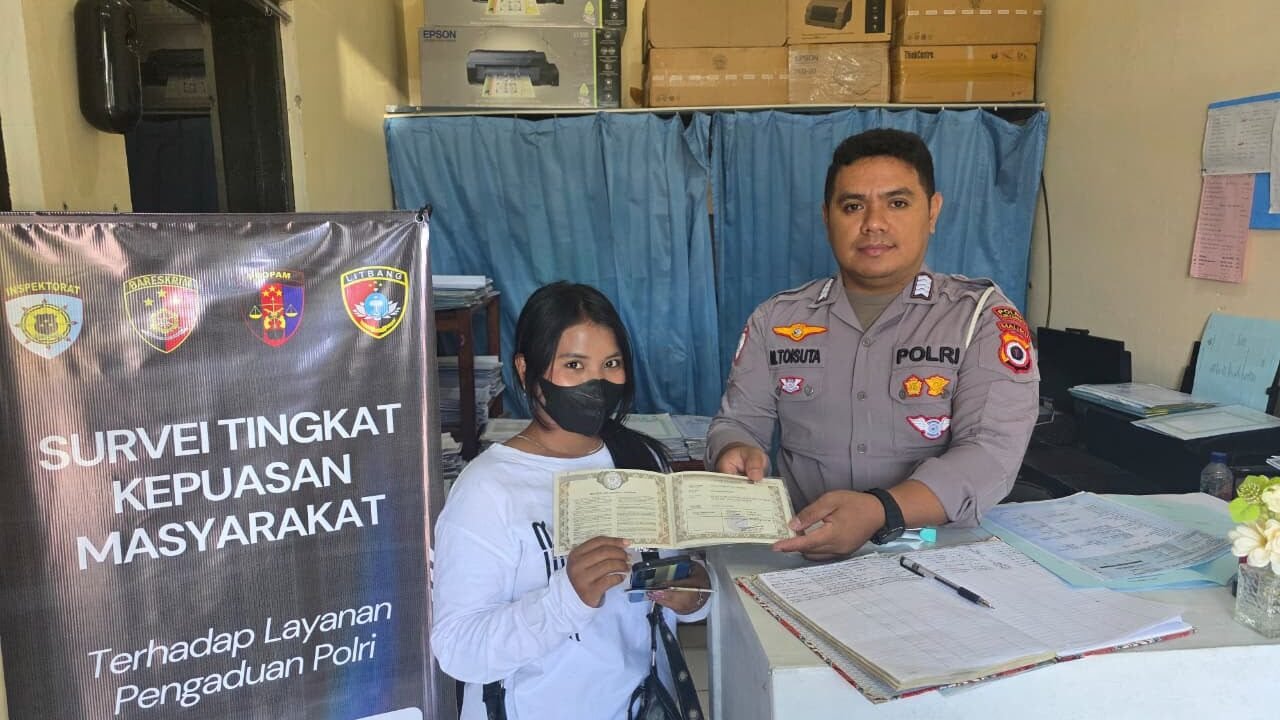 Wujudkan Pelayanan Prima, Unit Regident Sat Lantas Polres Tanimbar Permudah Pengurusan SIM dan STNK