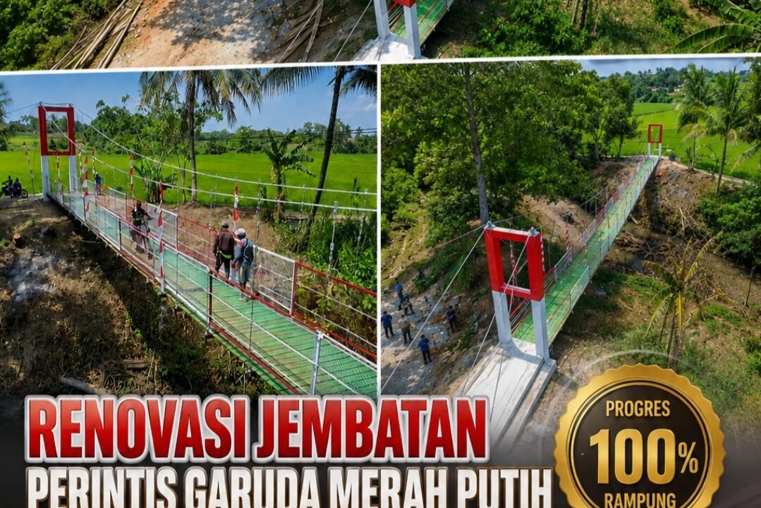 Renovasi Jembatan Perintis Garuda Merah Putih di Enrekang Rampung 100 Persen