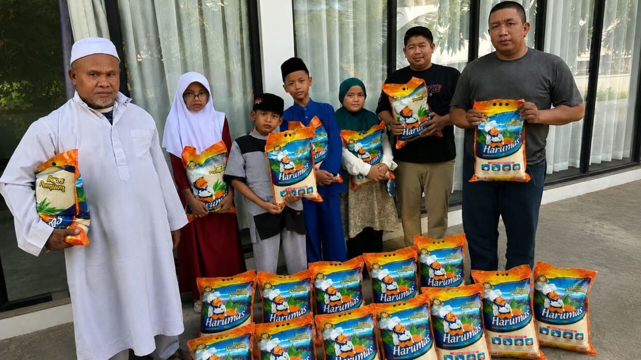 Jumat Peduli, PWO Dwipa Kepri Berikan Bantuan ke Sejumlah Anak Yatim di Kampung Tua Tanjung Buntung