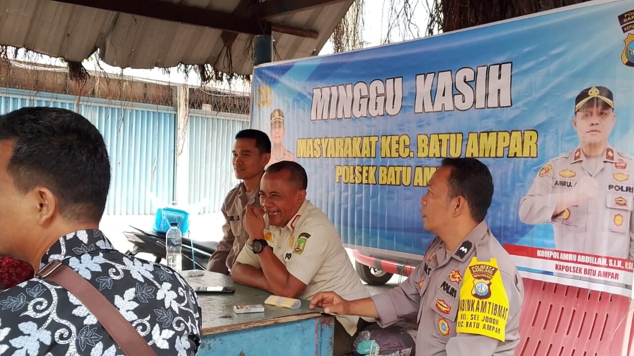 Polsek Batu Ampar Gelar Minggu Kasih, Serap Aspirasi Warga dan Perkuat Kamtibmas*