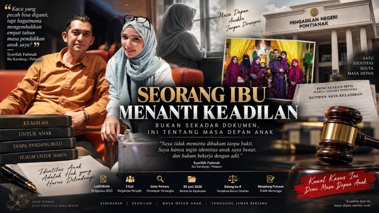 JELANG PUTUSAN, TERDAKWA BELUM DITAHAN — PUBLIK DESAK KEJATI KALBAR BUKA TERANG DASAR HUKUMNYA