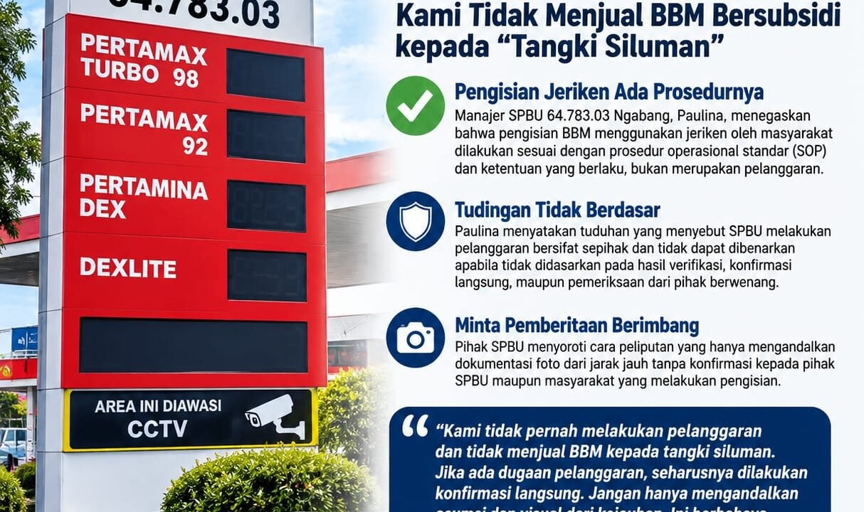 Manajer SPBU Ngabang Tegas Membantah: Kami Tidak Pernah Jual BBM Kepada Tangki Siluman